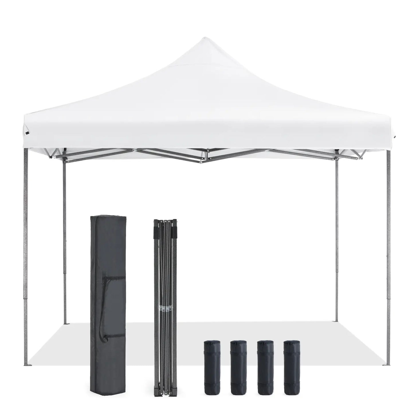 10x10 Sweetcrispy Outdoor Canopy Tent – Easy Pop Up Design with Vented Top, Wheeled Carry Bag, Portable Shade for Garden, Beach & Events