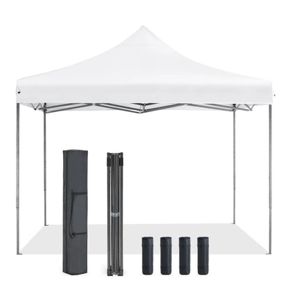 10x10 Sweetcrispy Outdoor Canopy Tent – Easy Pop Up Design with Vented Top, Wheeled Carry Bag, Portable Shade for Garden, Beach & Events