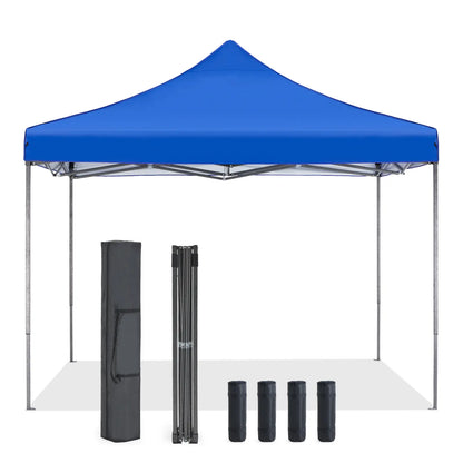 10x10 Sweetcrispy Outdoor Canopy Tent – Easy Pop Up Design with Vented Top, Wheeled Carry Bag, Portable Shade for Garden, Beach & Events
