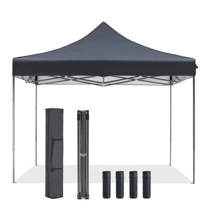 10x10 Sweetcrispy Outdoor Canopy Tent – Easy Pop Up Design with Vented Top, Wheeled Carry Bag, Portable Shade for Garden, Beach & Events
