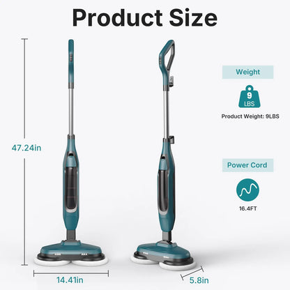 Lightweight Steam Mop Floor Cleaner – Multi-Surface Cleaning for Hardwood, Tile, Laminate Floors & Carpet, Easy Home Deep Cleaning Tool